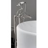 Double-handle shower mixer tap / for bathtubs / wall-mounted / nickel